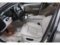 2012 BMW 5 Series Everest Gray Interior Front Seat Photo
