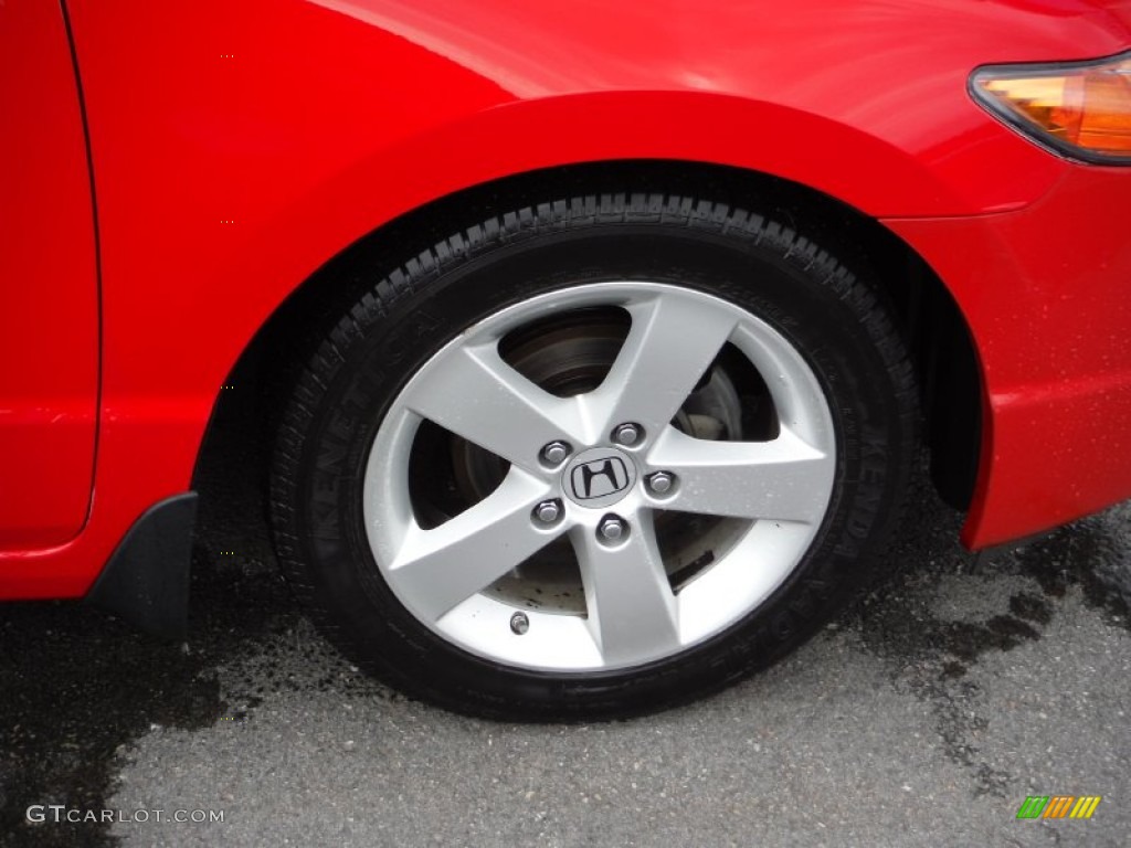 2008 Civic EX Coupe - Rallye Red / Black photo #3