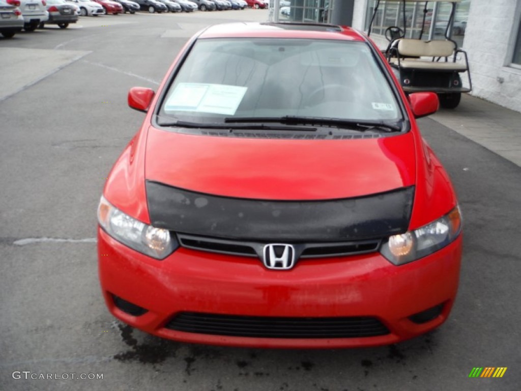 2008 Civic EX Coupe - Rallye Red / Black photo #6