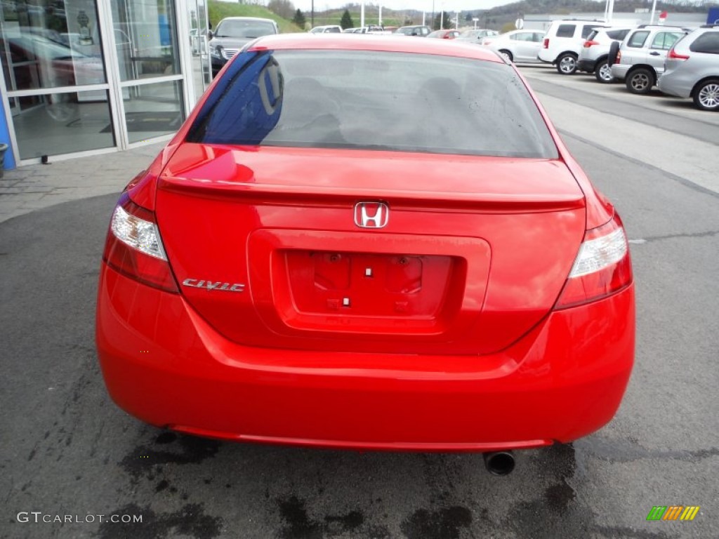2008 Civic EX Coupe - Rallye Red / Black photo #8