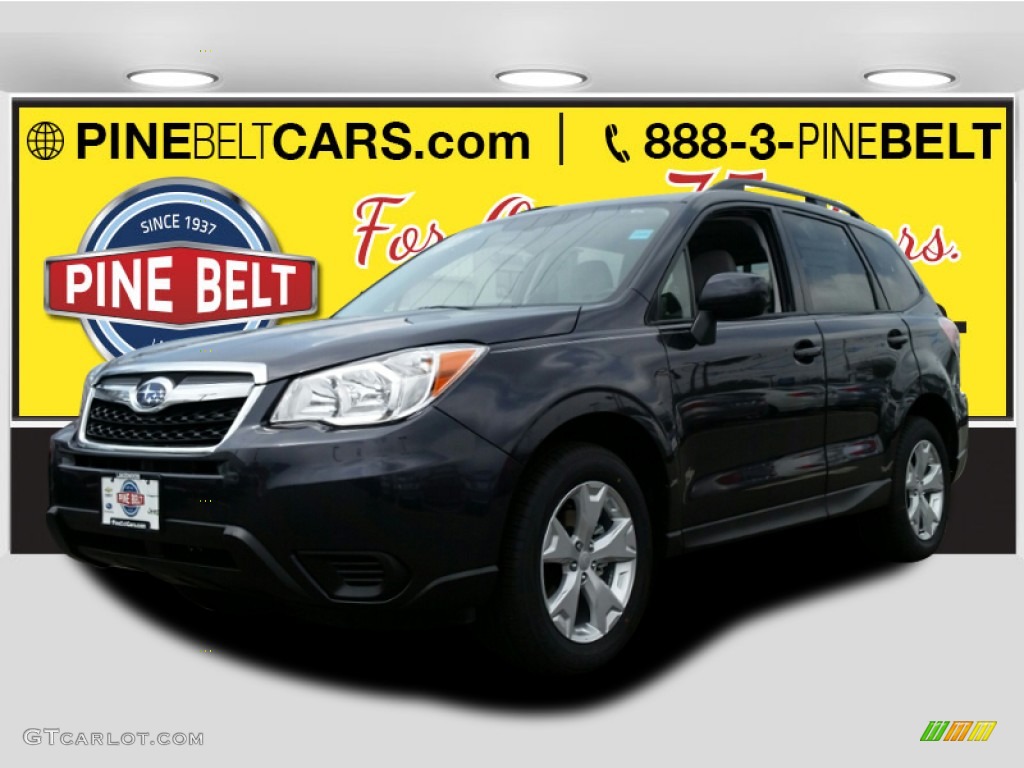 2015 Forester 2.5i Premium - Dark Gray Metallic / Gray photo #1