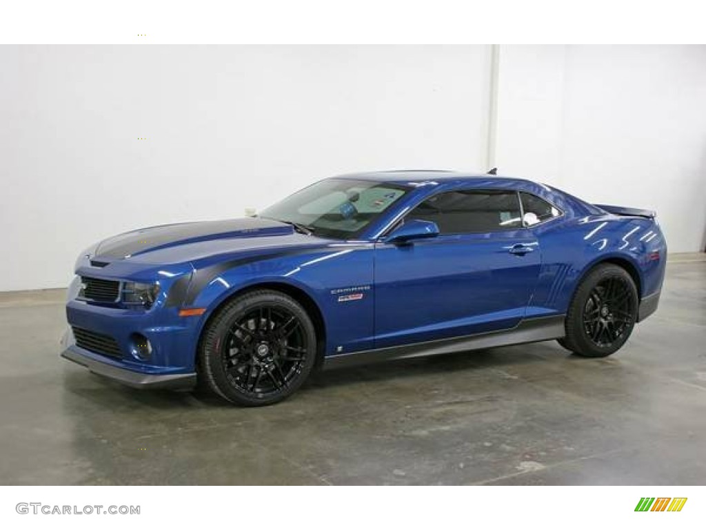 2010 Camaro SS Hennessey HPE550 Supercharged Coupe - Aqua Blue Metallic / Gray photo #2
