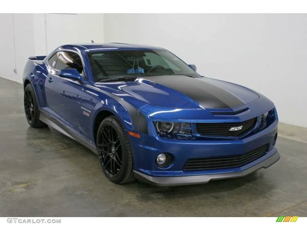 2010 Camaro SS Hennessey HPE550 Supercharged Coupe - Aqua Blue Metallic / Gray photo #4