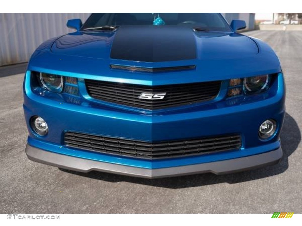 Aqua Blue Metallic 2010 Chevrolet Camaro SS Hennessey HPE550 Supercharged Coupe Exterior Photo #103364436