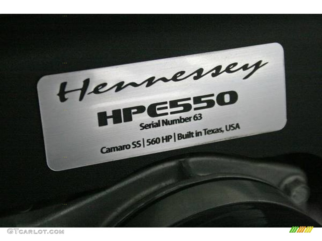 2010 Chevrolet Camaro SS Hennessey HPE550 Supercharged Coupe Marks and Logos Photo #103364499