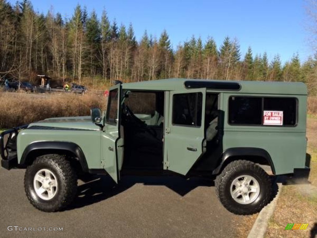 Military Green 1985 Land Rover Defender 110 Hardtop Exterior Photo #103364642
