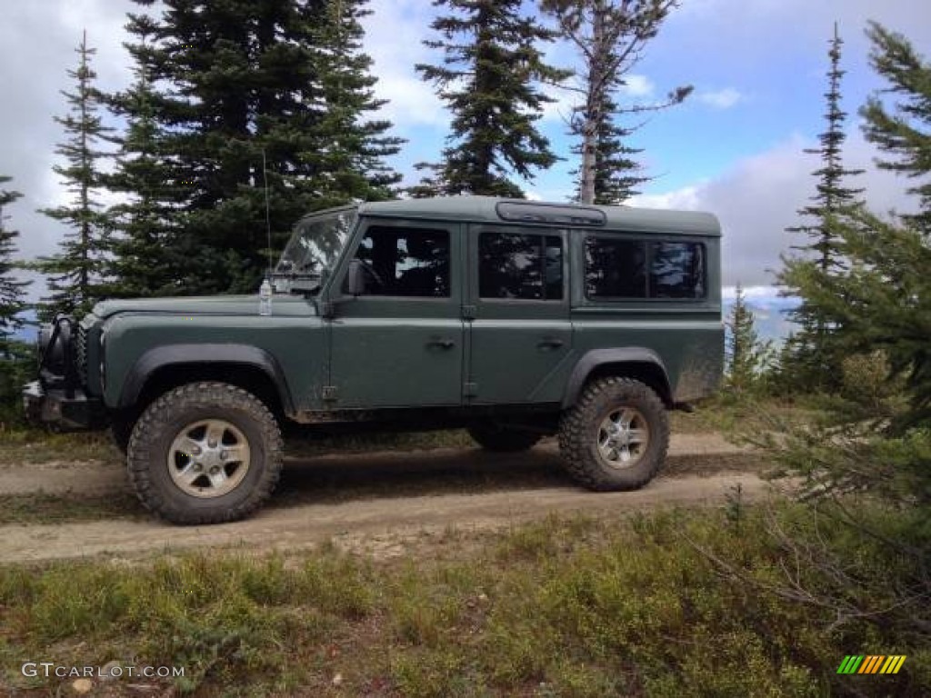 Military Green 1985 Land Rover Defender 110 Hardtop Exterior Photo #103364910