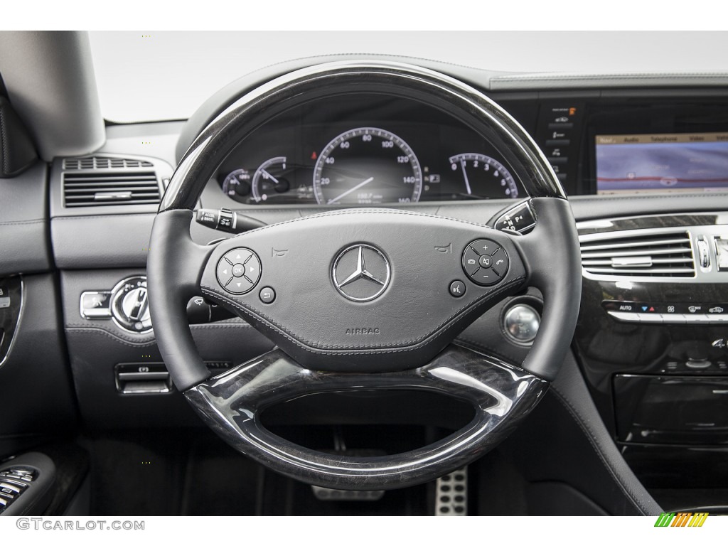 2014 Mercedes-Benz CL 550 4Matic Black Steering Wheel Photo #103366002