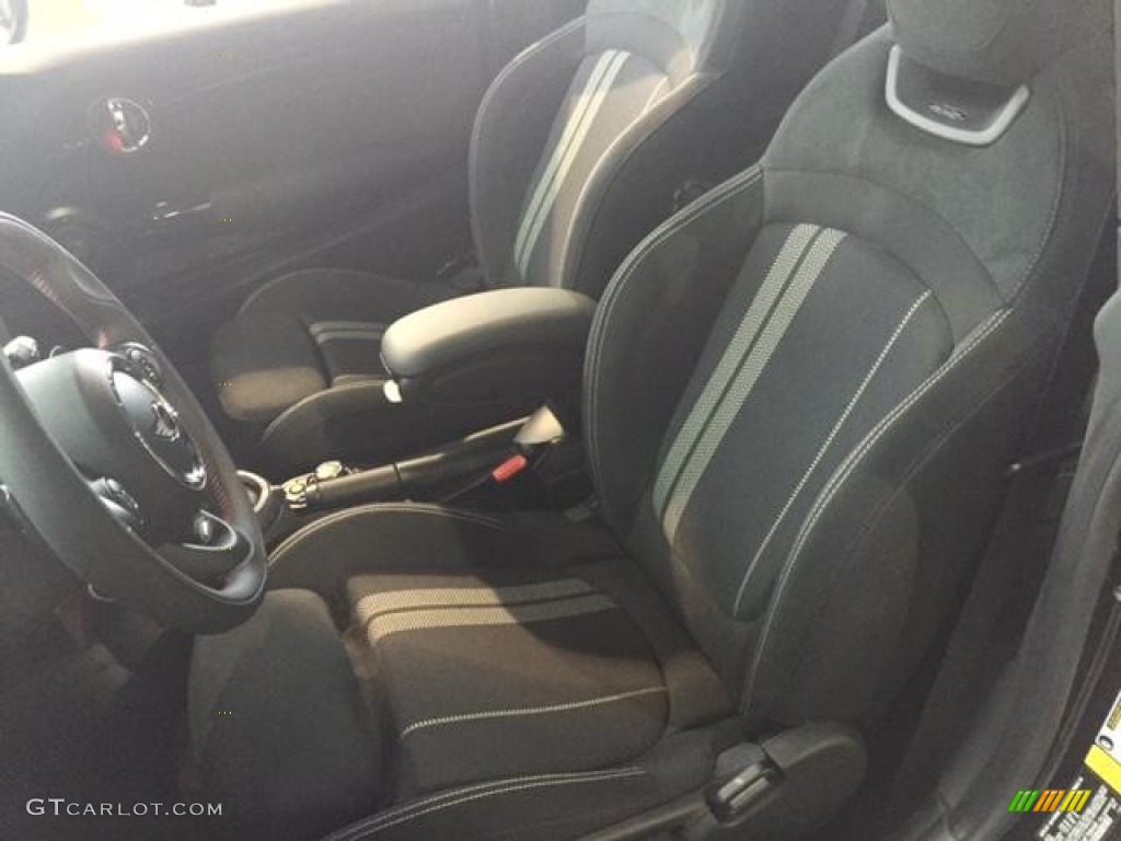 JCW Double Stripe Carbon Black/Dinamica Interior 2015 Mini Cooper John Cooper Works 2 Door Photo #103367991
