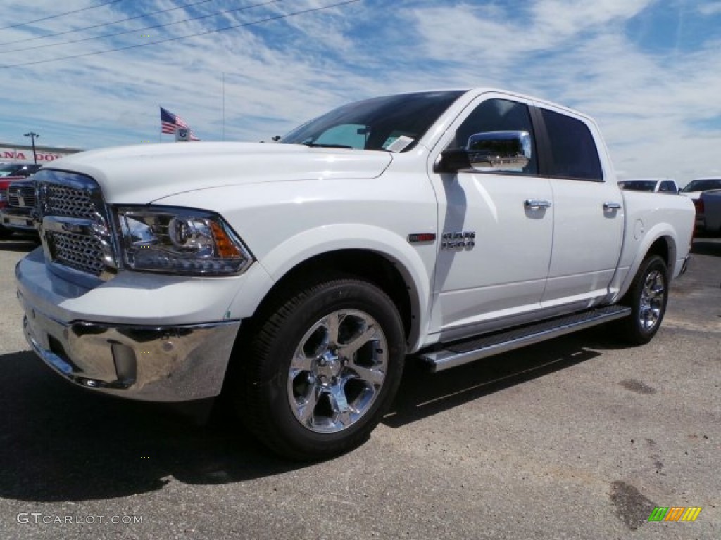 2015 1500 Laramie Crew Cab - Bright White / Canyon Brown/Light Frost photo #1