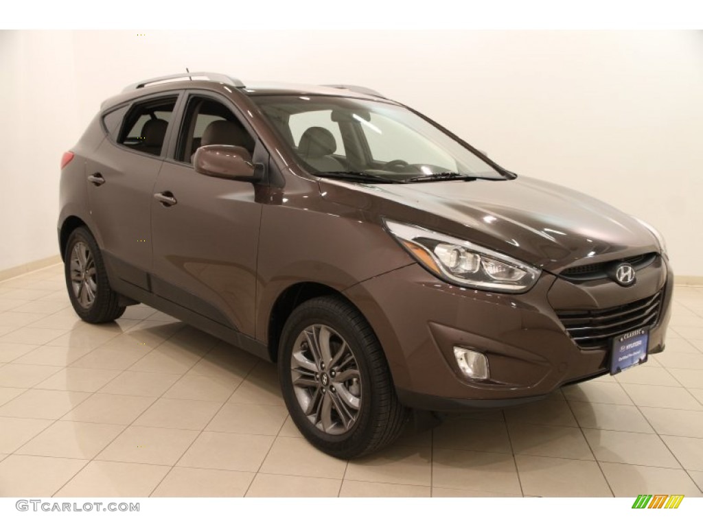 2015 Tucson SE AWD - Kona Bronze / Beige photo #1