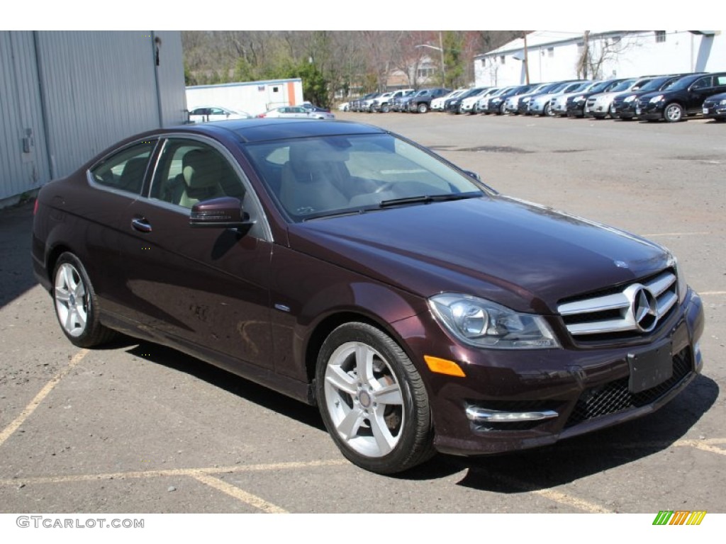 Cuprite Brown Metallic 2012 Mercedes-Benz C 250 Coupe Exterior Photo #103369500
