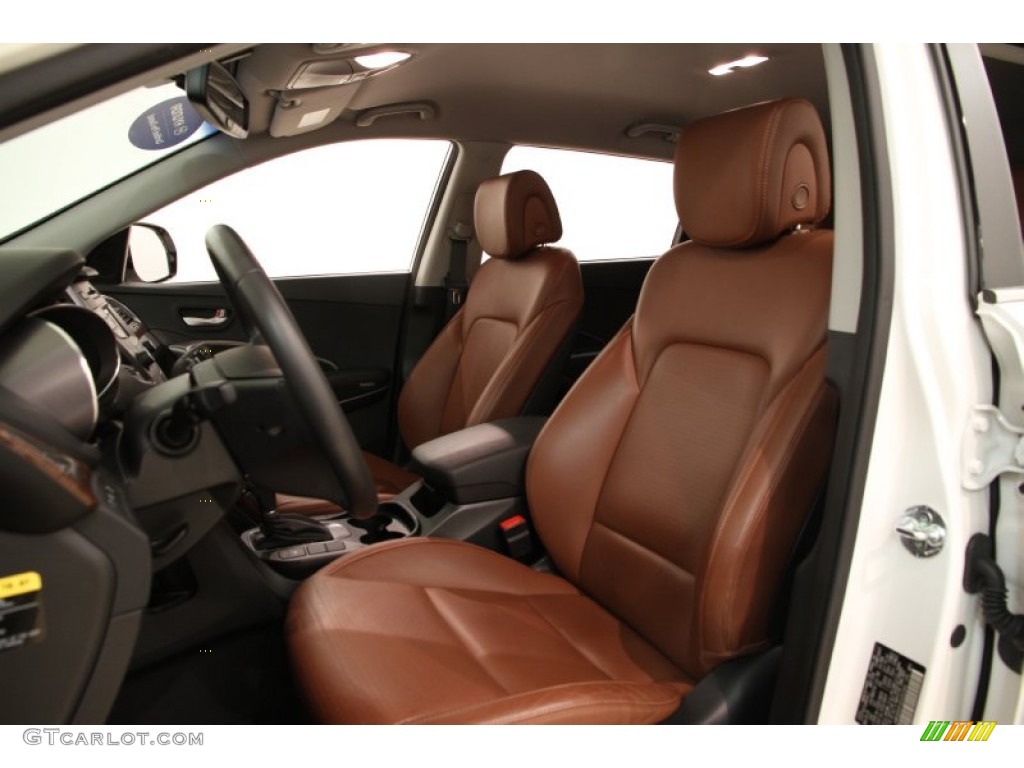 Saddle Interior 2013 Hyundai Santa Fe Limited AWD Photo #103369746