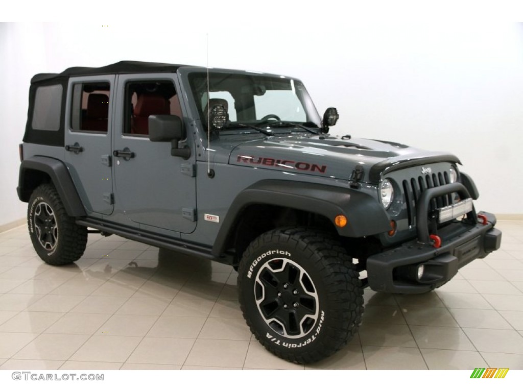 2013 Wrangler Unlimited Rubicon 10th Anniversary Edition 4x4 - Anvil / Rubicon 10th Anniversary Edition Red/Black photo #1