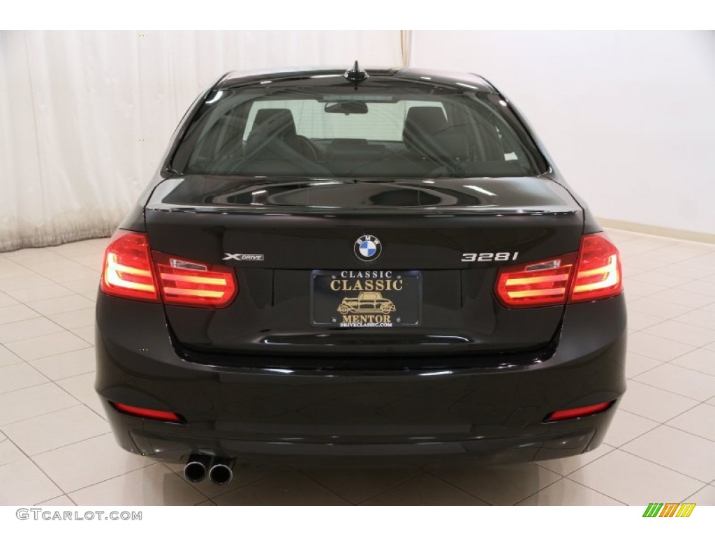 2014 3 Series 328i xDrive Sedan - Jet Black / Black photo #21