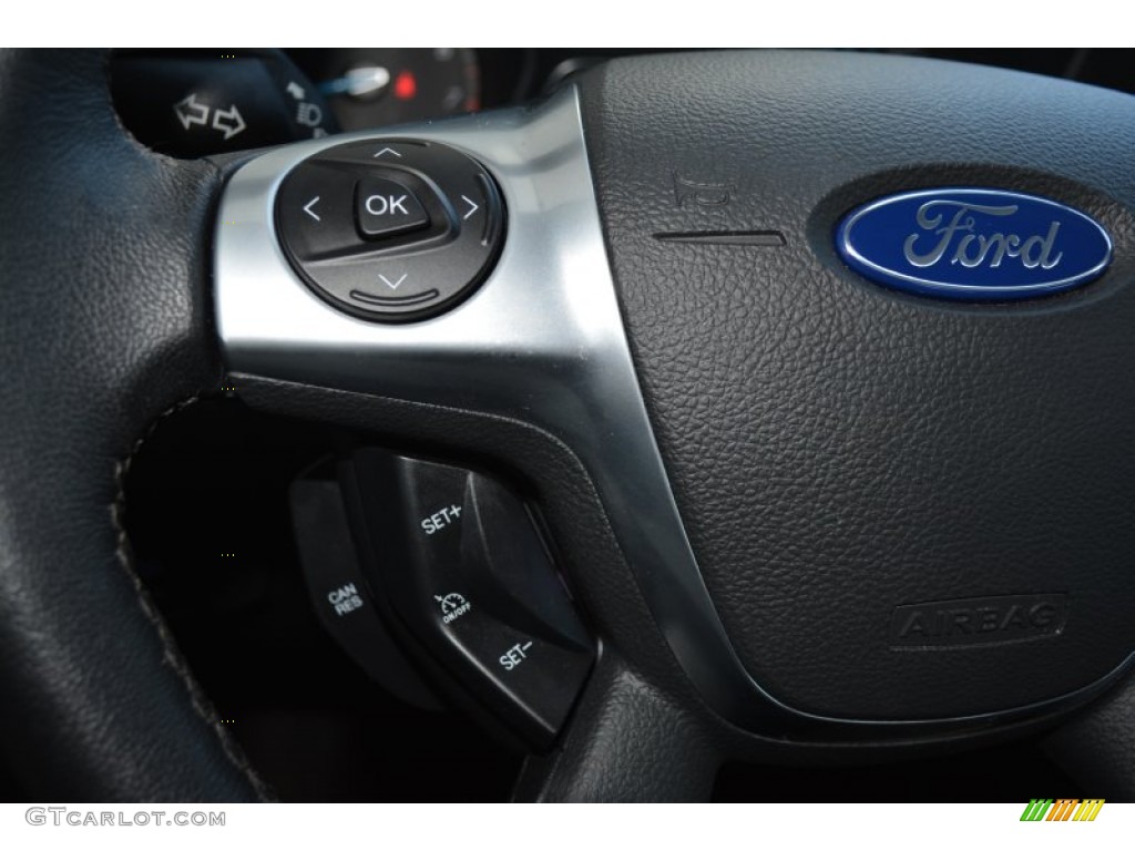 2013 Focus Titanium Sedan - Ruby Red / Charcoal Black photo #28