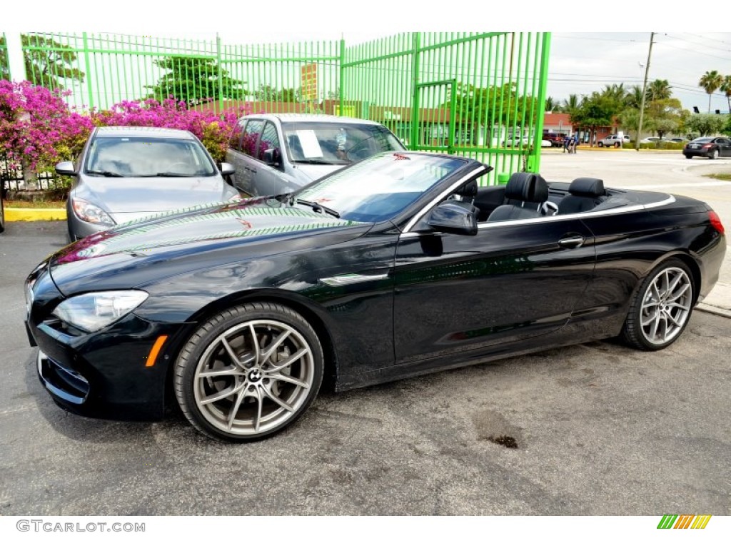 Jet Black 2012 BMW 6 Series 650i Convertible Exterior Photo #103373040