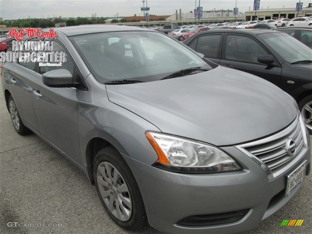 2014 Sentra SV - Brilliant Silver / Charcoal photo #1