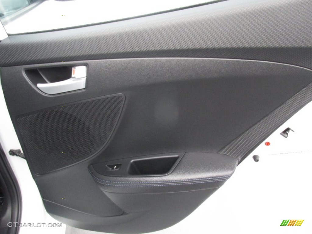 2013 Veloster Turbo - Elite White Pearl / Blue photo #26