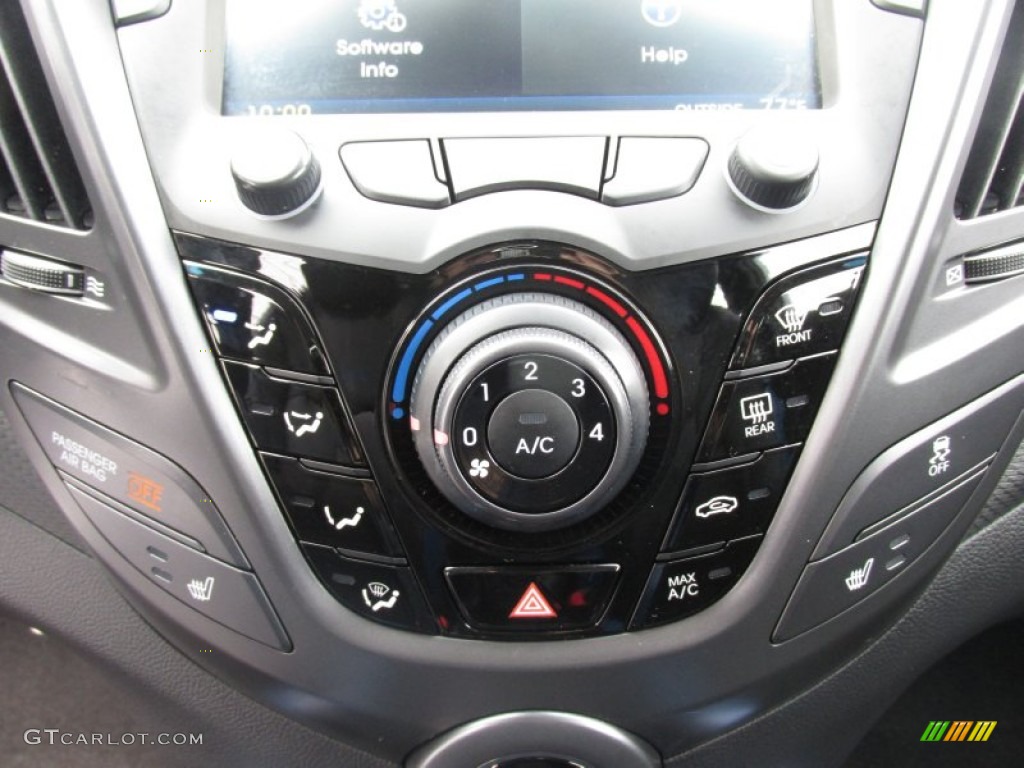 2013 Veloster Turbo - Elite White Pearl / Blue photo #36