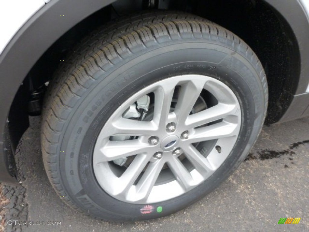 2015 Explorer XLT 4WD - Oxford White / Charcoal Black photo #7