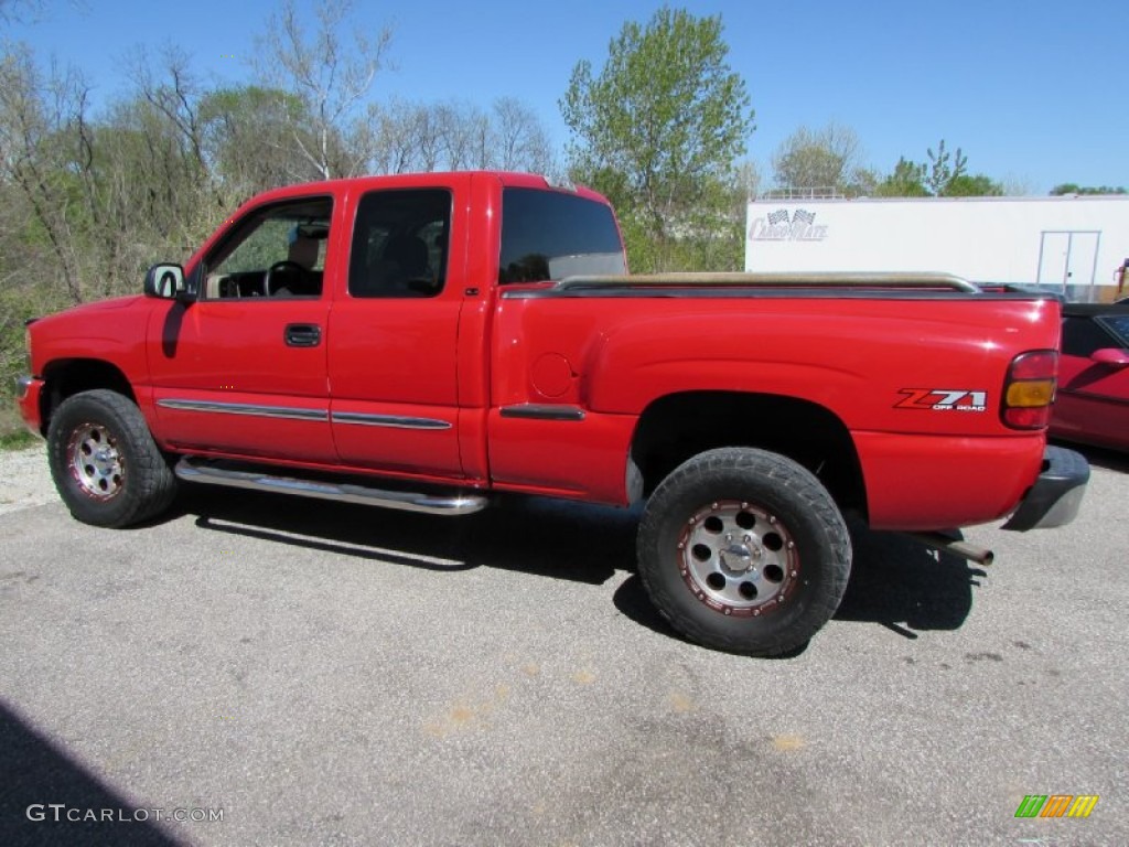 2005 Sierra 1500 SLE Extended Cab 4x4 - Fire Red / Neutral photo #5