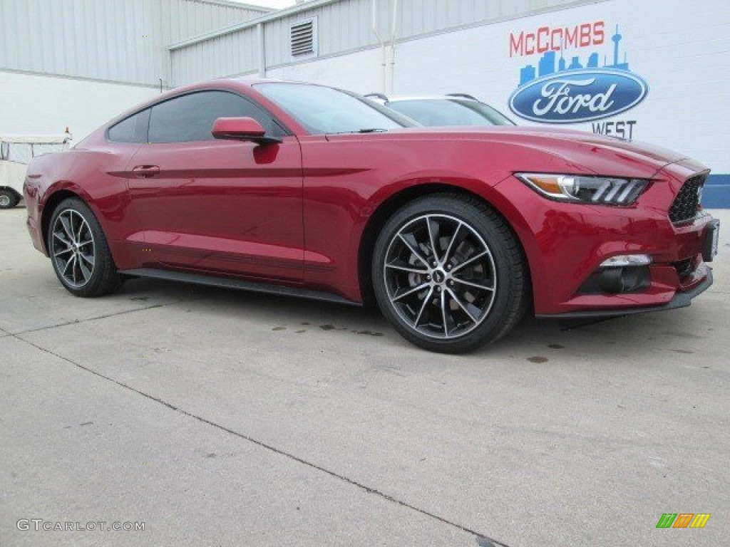 2015 Mustang EcoBoost Coupe - Ruby Red Metallic / Ebony photo #1