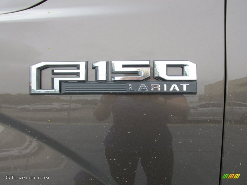 2015 F150 Lariat SuperCrew 4x4 - Caribou Metallic / Black photo #14