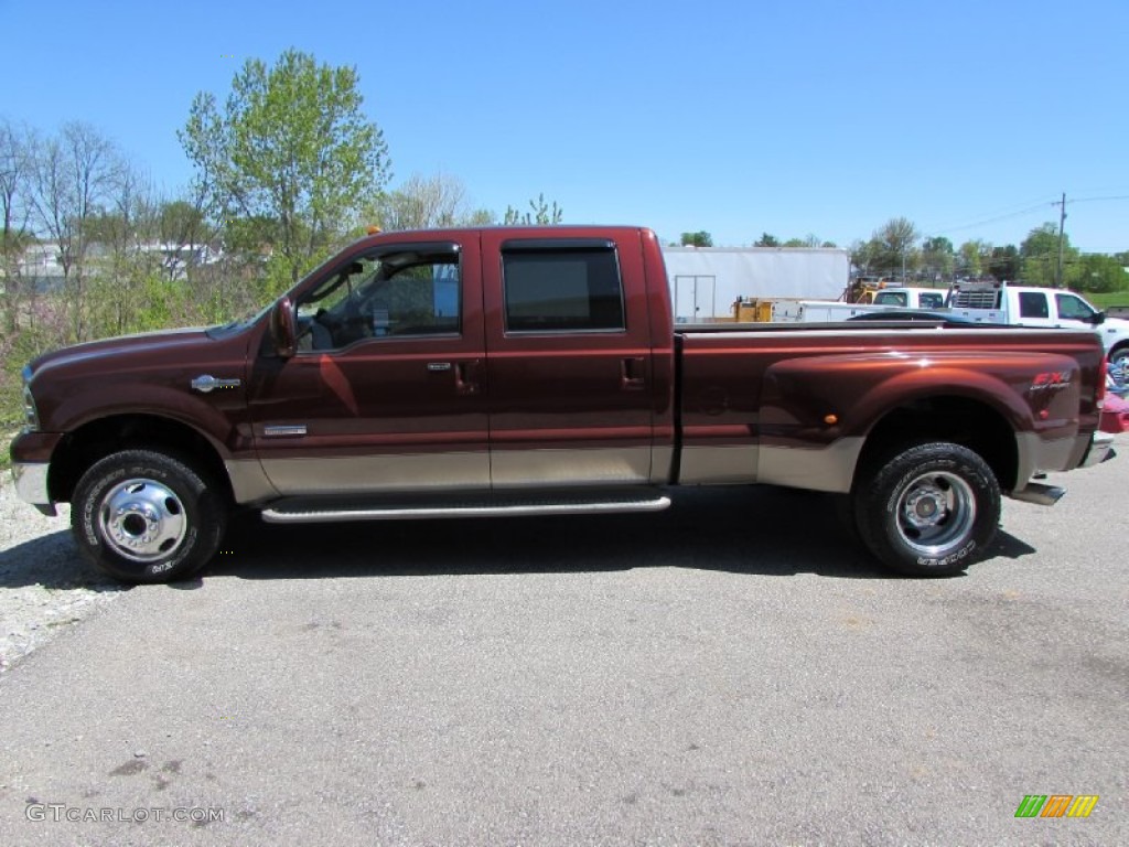 2006 F350 Super Duty King Ranch Crew Cab 4x4 Dually - Dark Copper Metallic / Castano Brown Leather photo #1