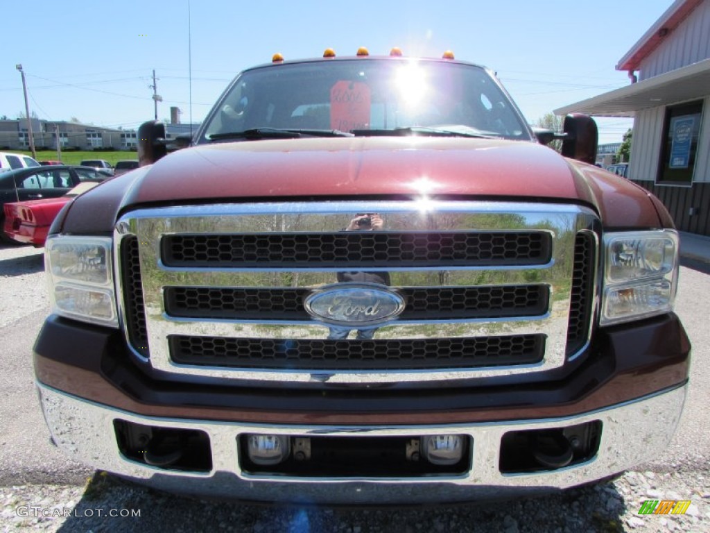 2006 F350 Super Duty King Ranch Crew Cab 4x4 Dually - Dark Copper Metallic / Castano Brown Leather photo #3