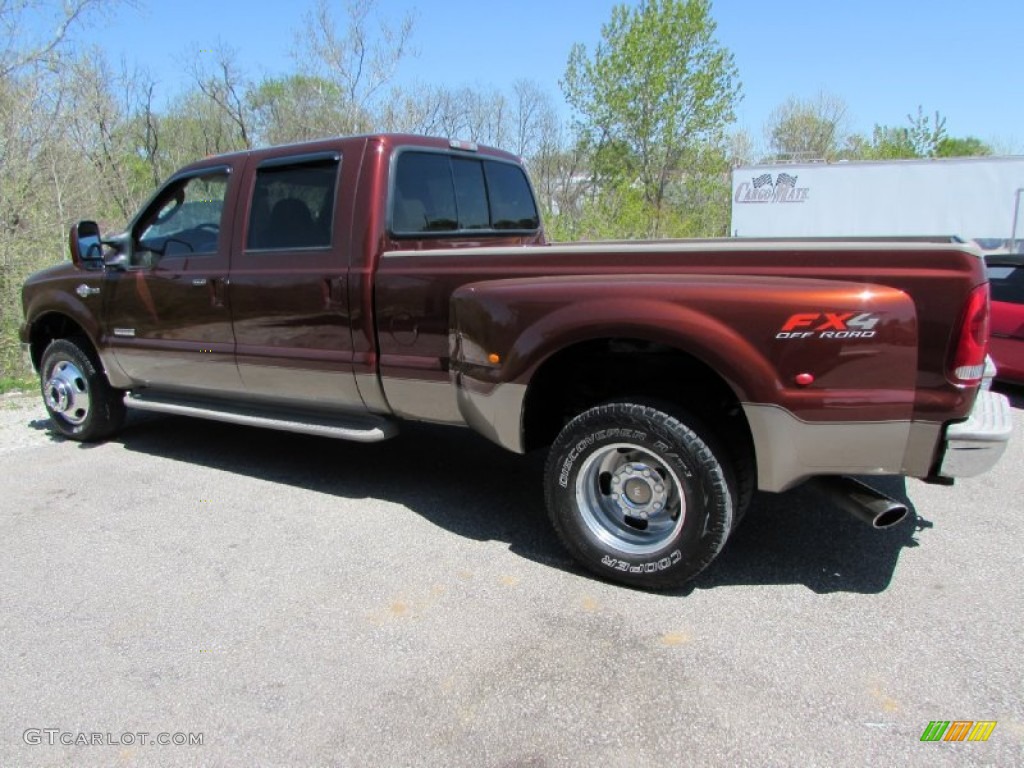 2006 F350 Super Duty King Ranch Crew Cab 4x4 Dually - Dark Copper Metallic / Castano Brown Leather photo #5