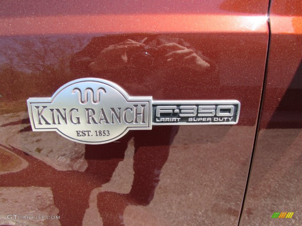 2006 F350 Super Duty King Ranch Crew Cab 4x4 Dually - Dark Copper Metallic / Castano Brown Leather photo #10
