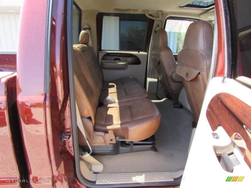 2006 F350 Super Duty King Ranch Crew Cab 4x4 Dually - Dark Copper Metallic / Castano Brown Leather photo #20