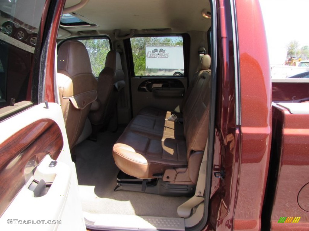 2006 F350 Super Duty King Ranch Crew Cab 4x4 Dually - Dark Copper Metallic / Castano Brown Leather photo #29