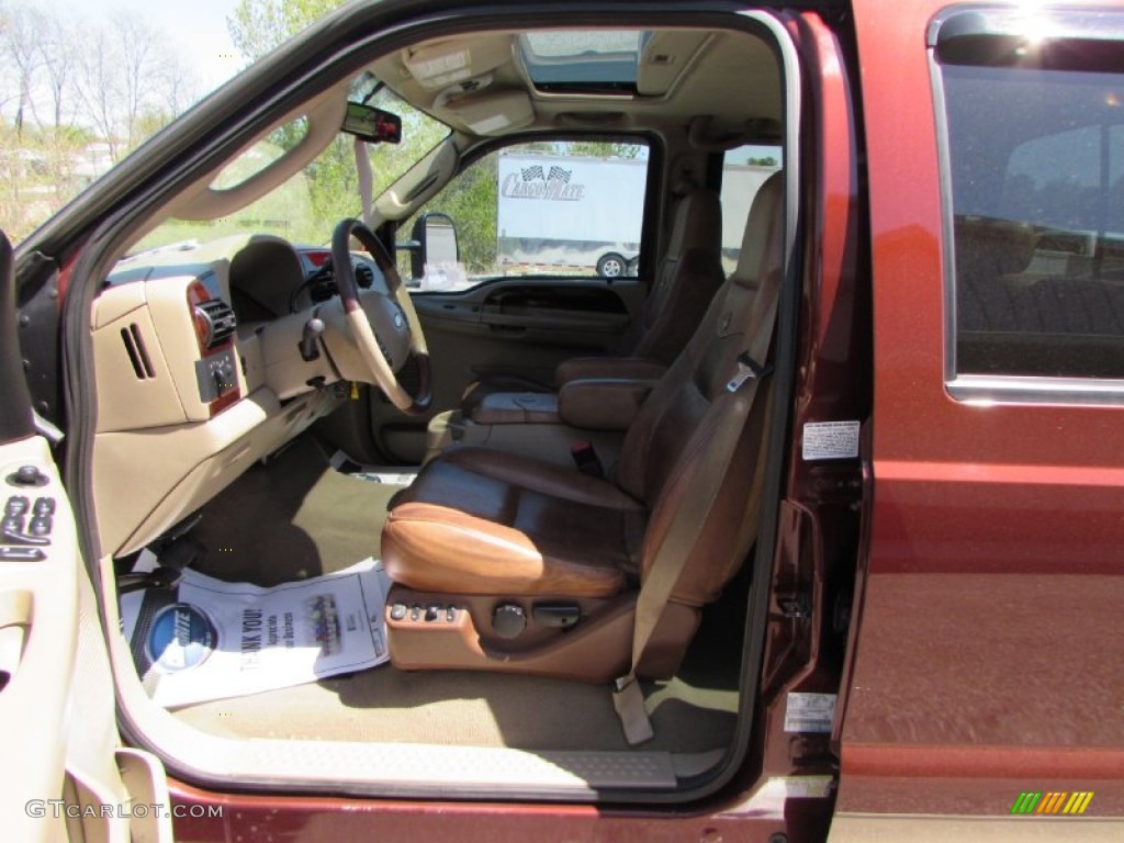 2006 F350 Super Duty King Ranch Crew Cab 4x4 Dually - Dark Copper Metallic / Castano Brown Leather photo #33