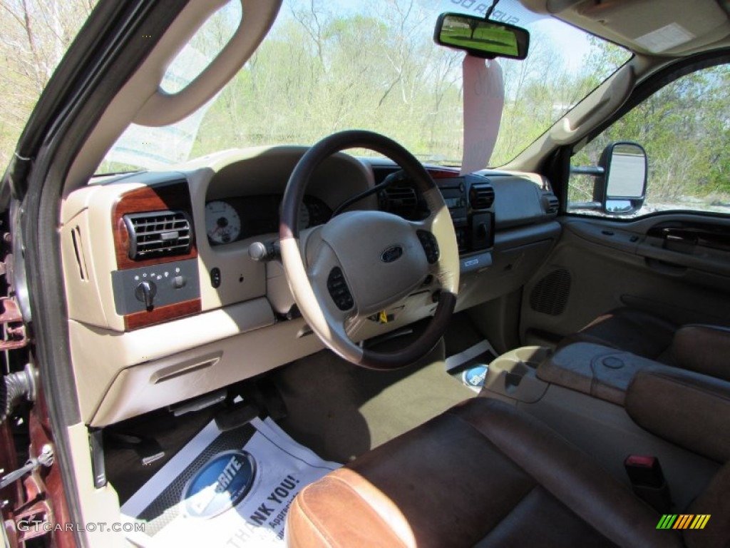 2006 F350 Super Duty King Ranch Crew Cab 4x4 Dually - Dark Copper Metallic / Castano Brown Leather photo #38