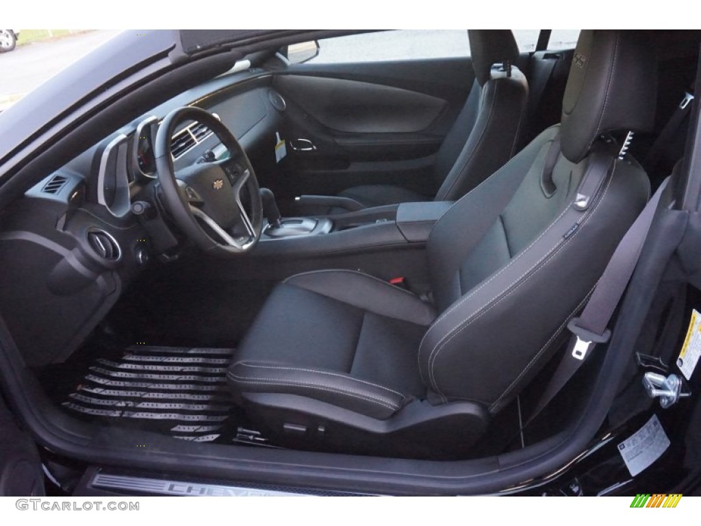 Black Interior 2015 Chevrolet Camaro SS Convertible Photo #103388619