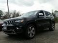 2015 Brilliant Black Crystal Pearl Jeep Grand Cherokee Overland 4x4  photo #1