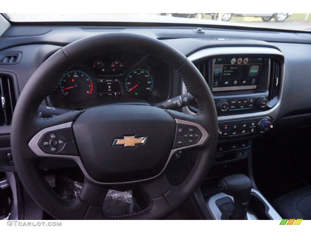 2015 Chevrolet Colorado LT Crew Cab Jet Black Dashboard Photo #103390209