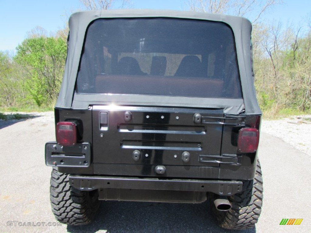 1999 Wrangler Sahara 4x4 - Black / Camel/Dark Green photo #4