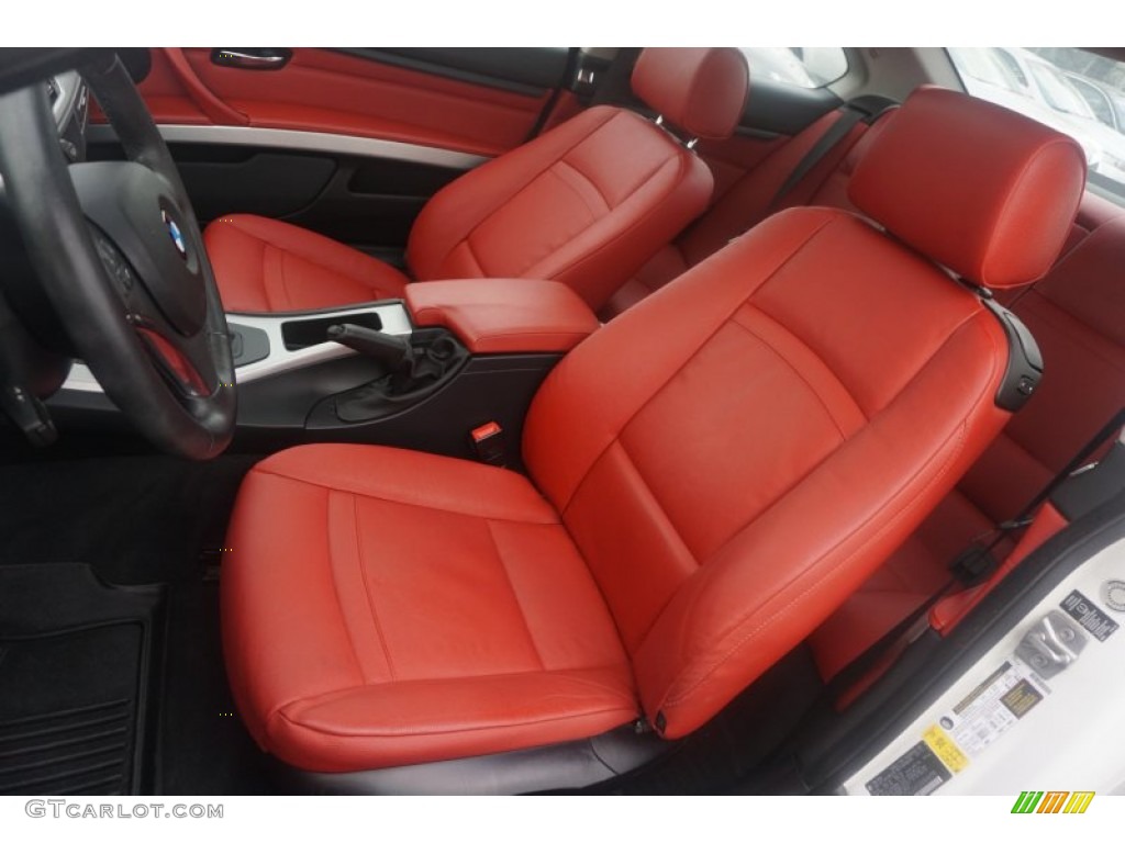 Coral Red/Black Interior 2012 BMW 3 Series 328i xDrive Coupe Photo #103392093