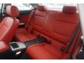 Coral Red/Black Rear Seat Photo for 2012 BMW 3 Series #103392111