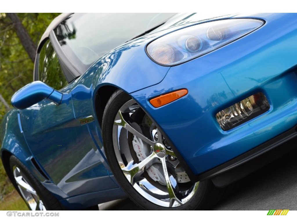 2010 Corvette Grand Sport Convertible - Jetstream Blue Metallic / Cashmere photo #3
