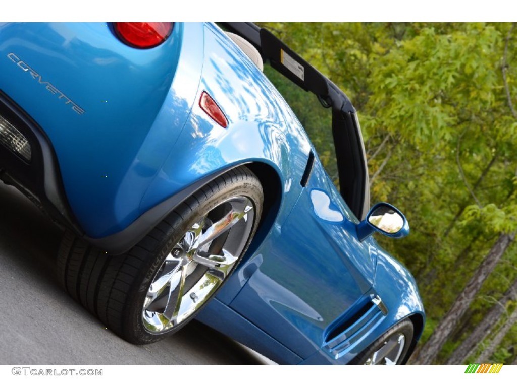 2010 Corvette Grand Sport Convertible - Jetstream Blue Metallic / Cashmere photo #5