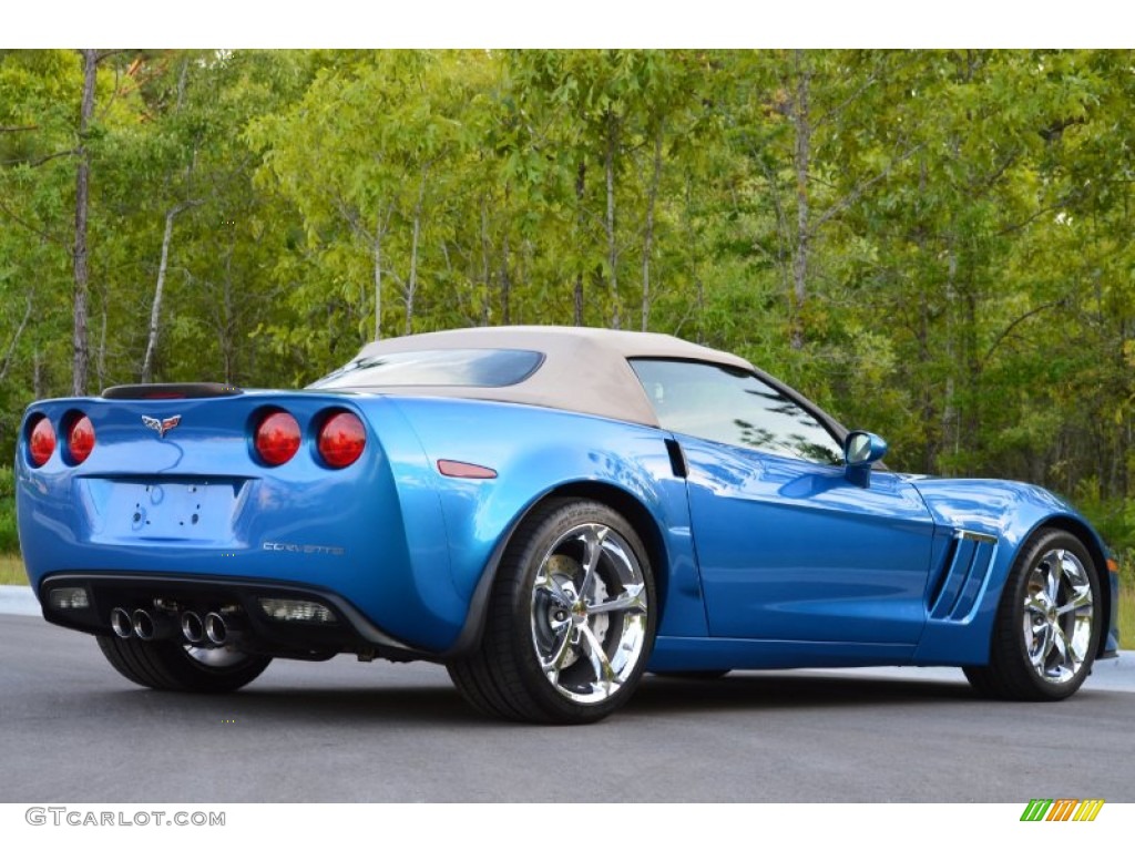 2010 Corvette Grand Sport Convertible - Jetstream Blue Metallic / Cashmere photo #7