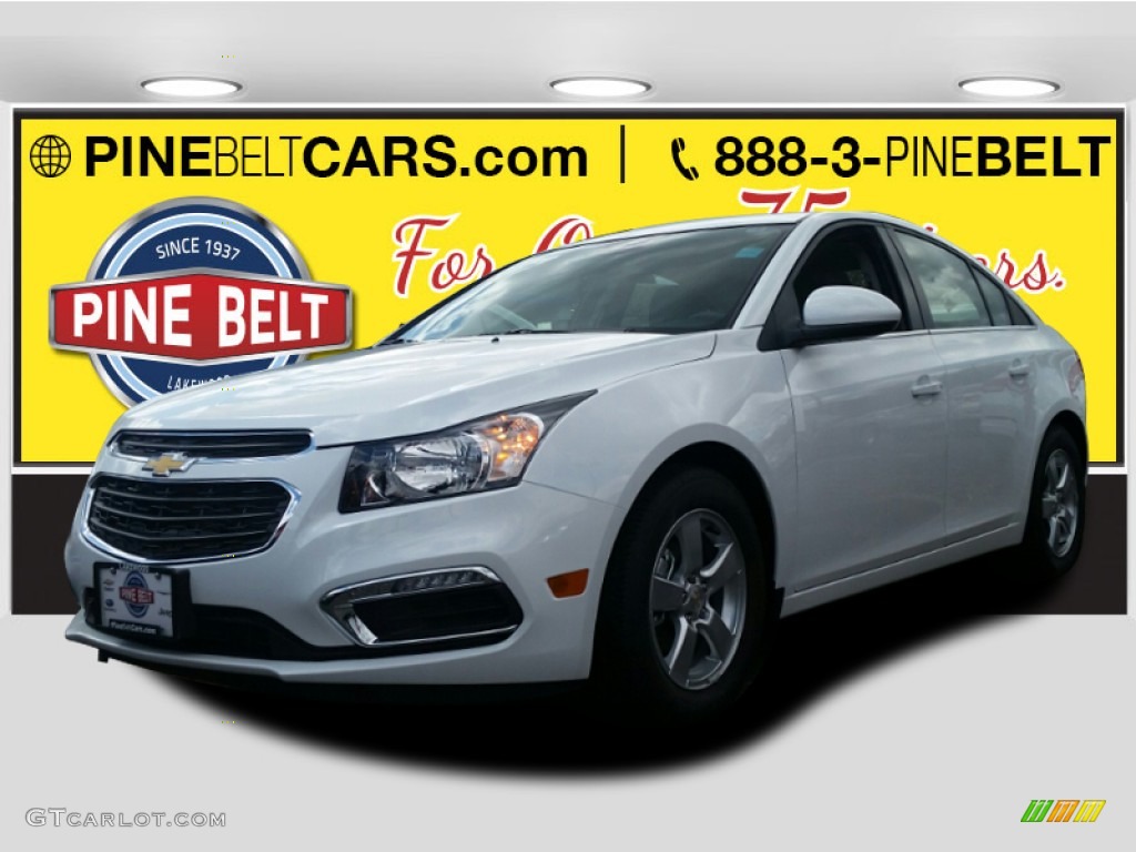 2015 Cruze LT - Summit White / Jet Black/Medium Titanium photo #1