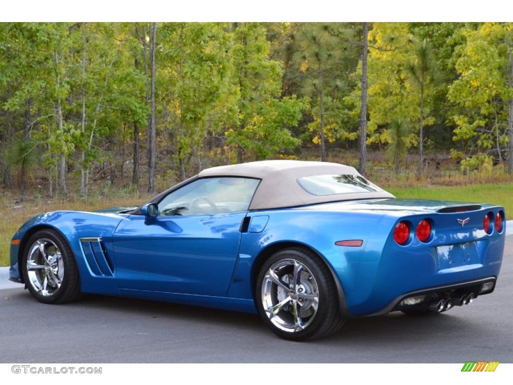 2010 Corvette Grand Sport Convertible - Jetstream Blue Metallic / Cashmere photo #17