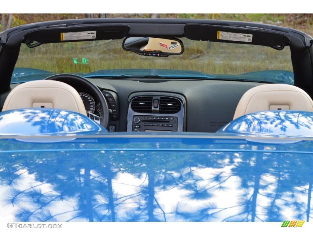 2010 Corvette Grand Sport Convertible - Jetstream Blue Metallic / Cashmere photo #25