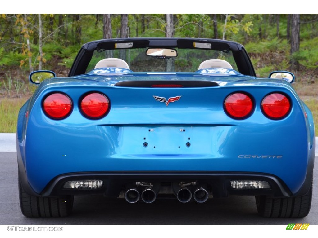 2010 Corvette Grand Sport Convertible - Jetstream Blue Metallic / Cashmere photo #40