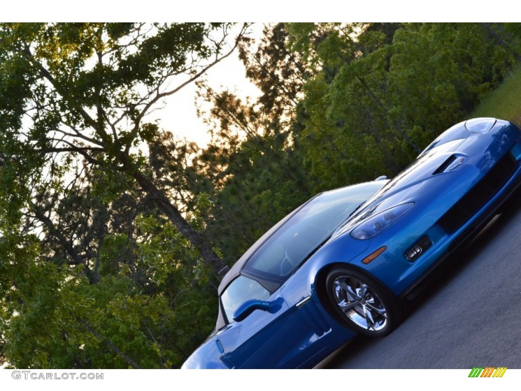 2010 Corvette Grand Sport Convertible - Jetstream Blue Metallic / Cashmere photo #55